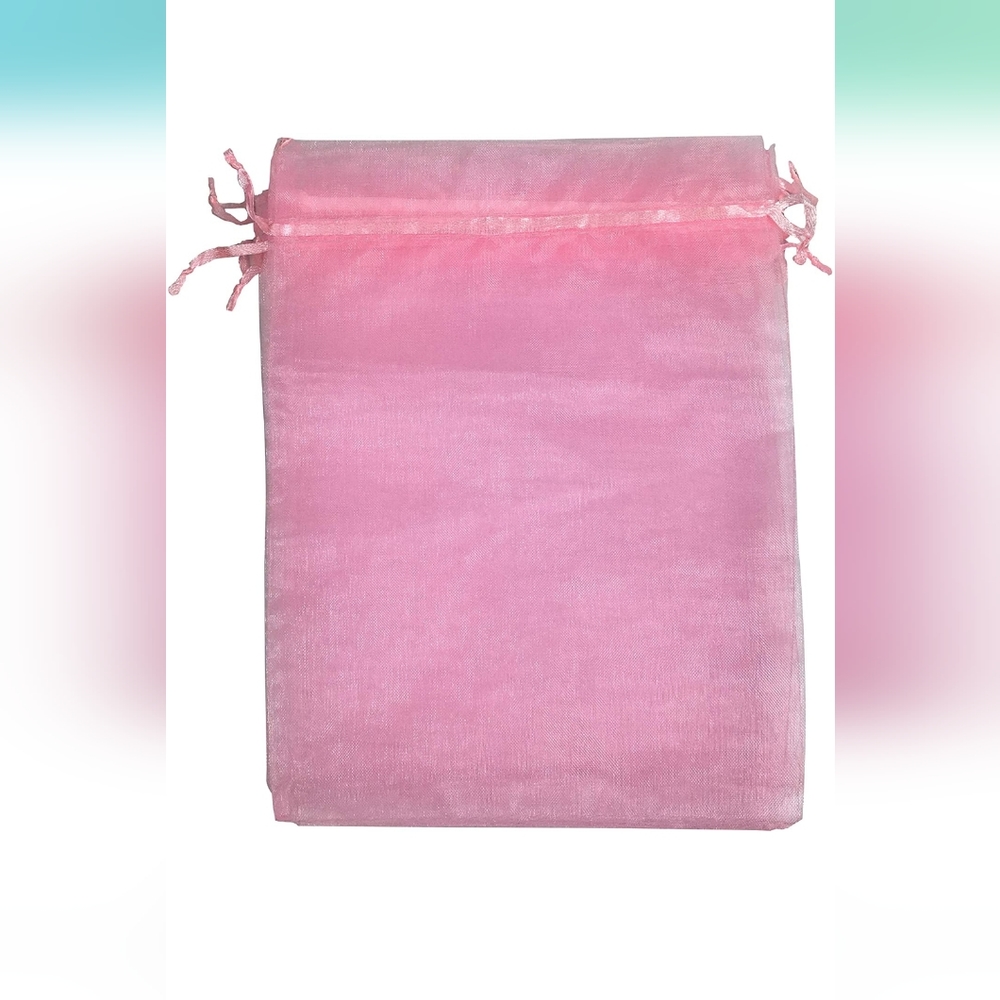 10ct  12x16 Inches Organza Gift Bags with Drawstring Gift   Big Bags Pink